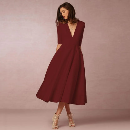 Valerisse | Women’s Elegant Flow Midi Dress
