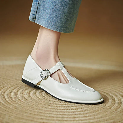 Women's Mary Jane Flats Low Heel Round Toe