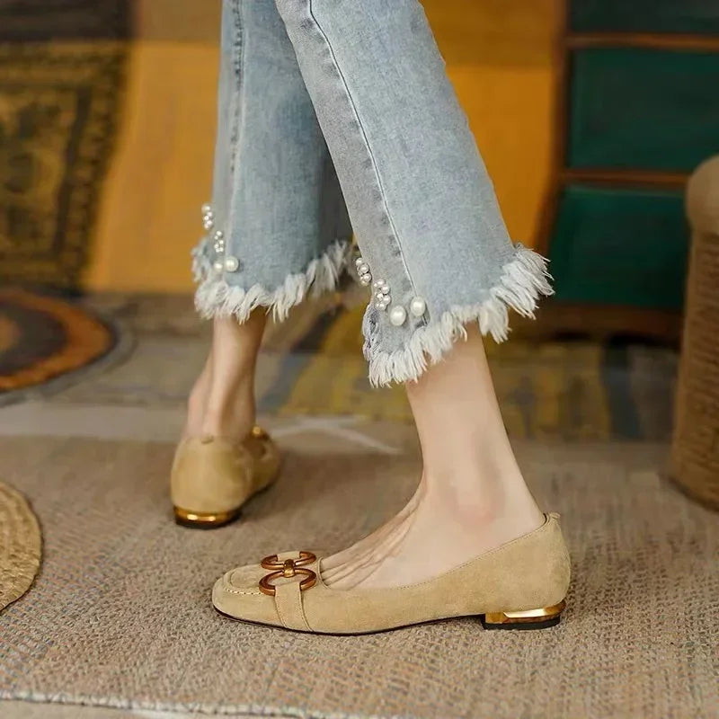 Women's Cushioned Flat Sandals Low Heel