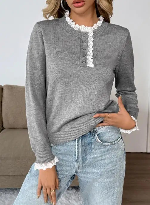 Vivian Women's Retro Sweater - Fashinoza
