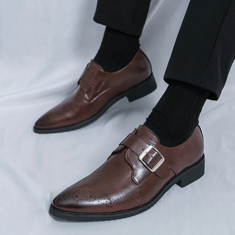 Men's Bucklor Genuine Leather Shoes