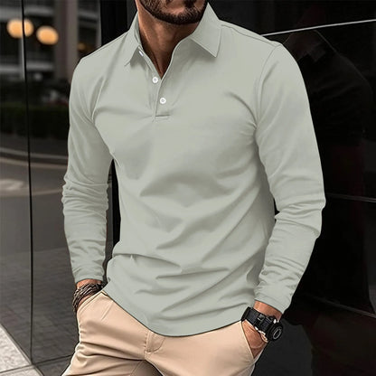 Levi | Men Spring Long Sleeve Polo Top
