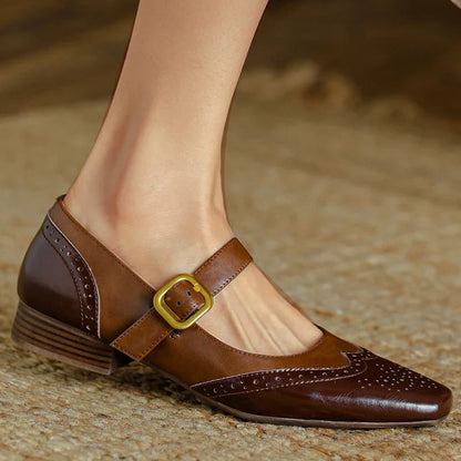 Emilia Leather Flats