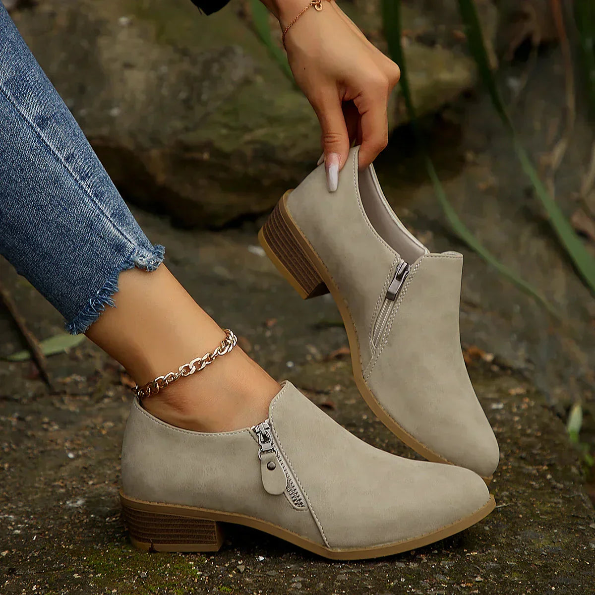 Women's Slip-On Boots Defined Heel
