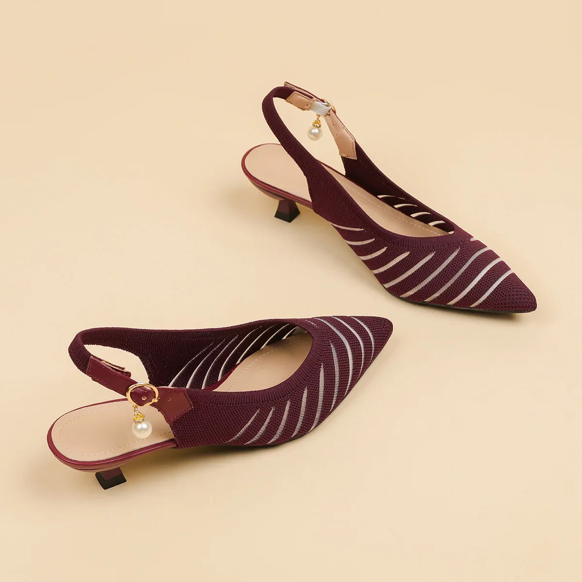 Alba Women's Kitten Heel Sandals - 
Fashinoza