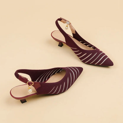Alba Women's Kitten Heel Sandals - 
Fashinoza
