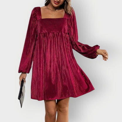 Women's Velvet Backless Dress