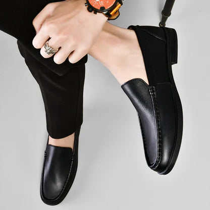 Men's Classic Slip-On Loafers Leather Comfortable
