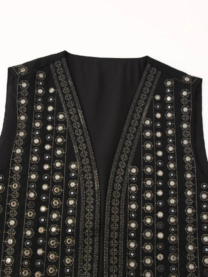 Women's Boho Sequin Vest