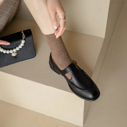 Women's Mary Jane Shoes Round Toe Low Heel