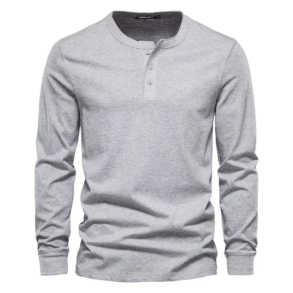 Nathan | Men Spring Long Sleeve Henley Top