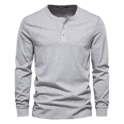 Nathan | Men Spring Long Sleeve Henley Top
