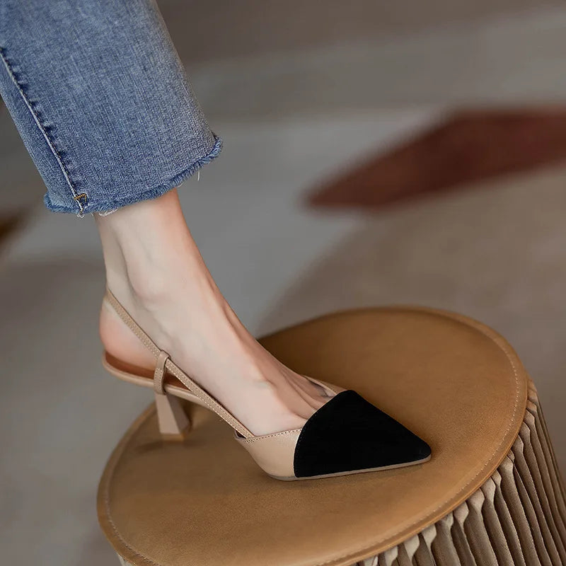Women's Leather Sandals - 
Fashinoza