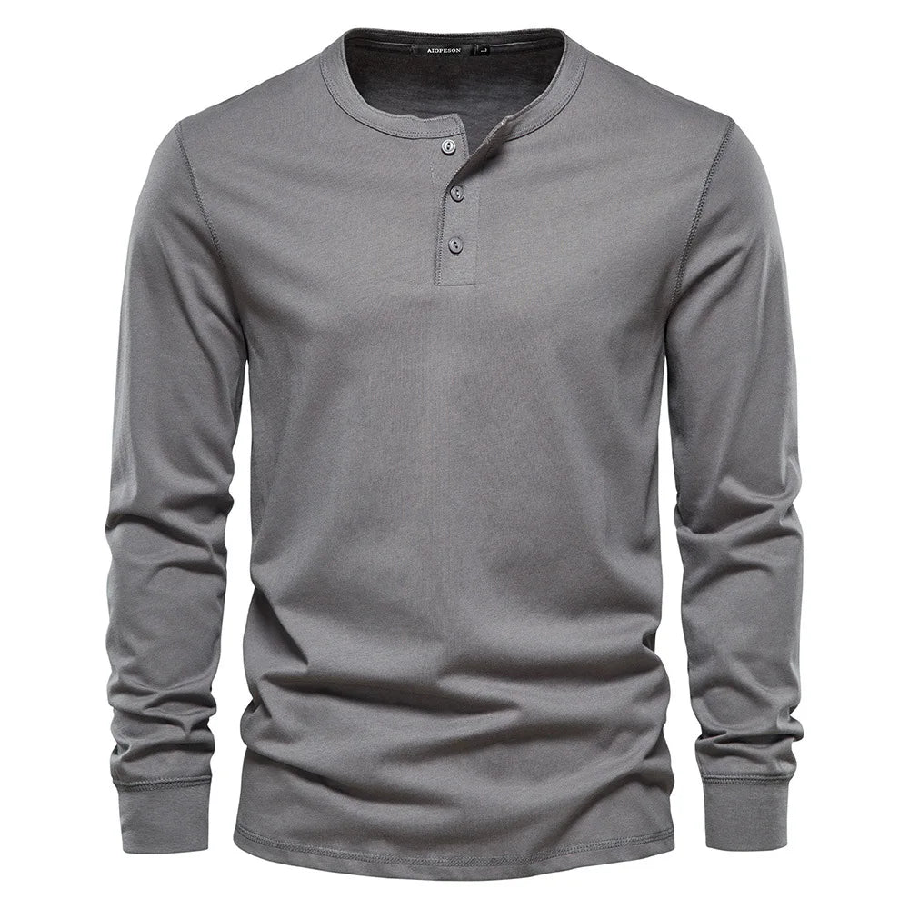 Nathan | Men Spring Long Sleeve Henley Top