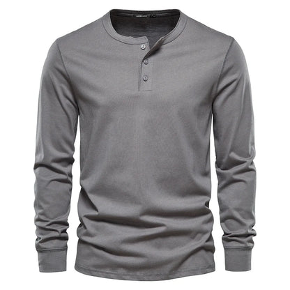 Nathan | Men Spring Long Sleeve Henley Top