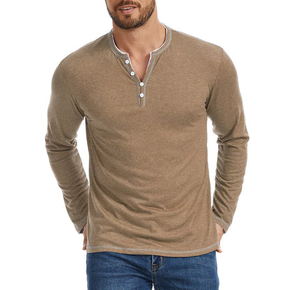 Men's Marcello Long Sleeve Henley Shirt