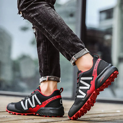 Men's Orthopedic Cycling Sneakers Flat Mountain Bike Shoes Outdoor Trekking Sneakers