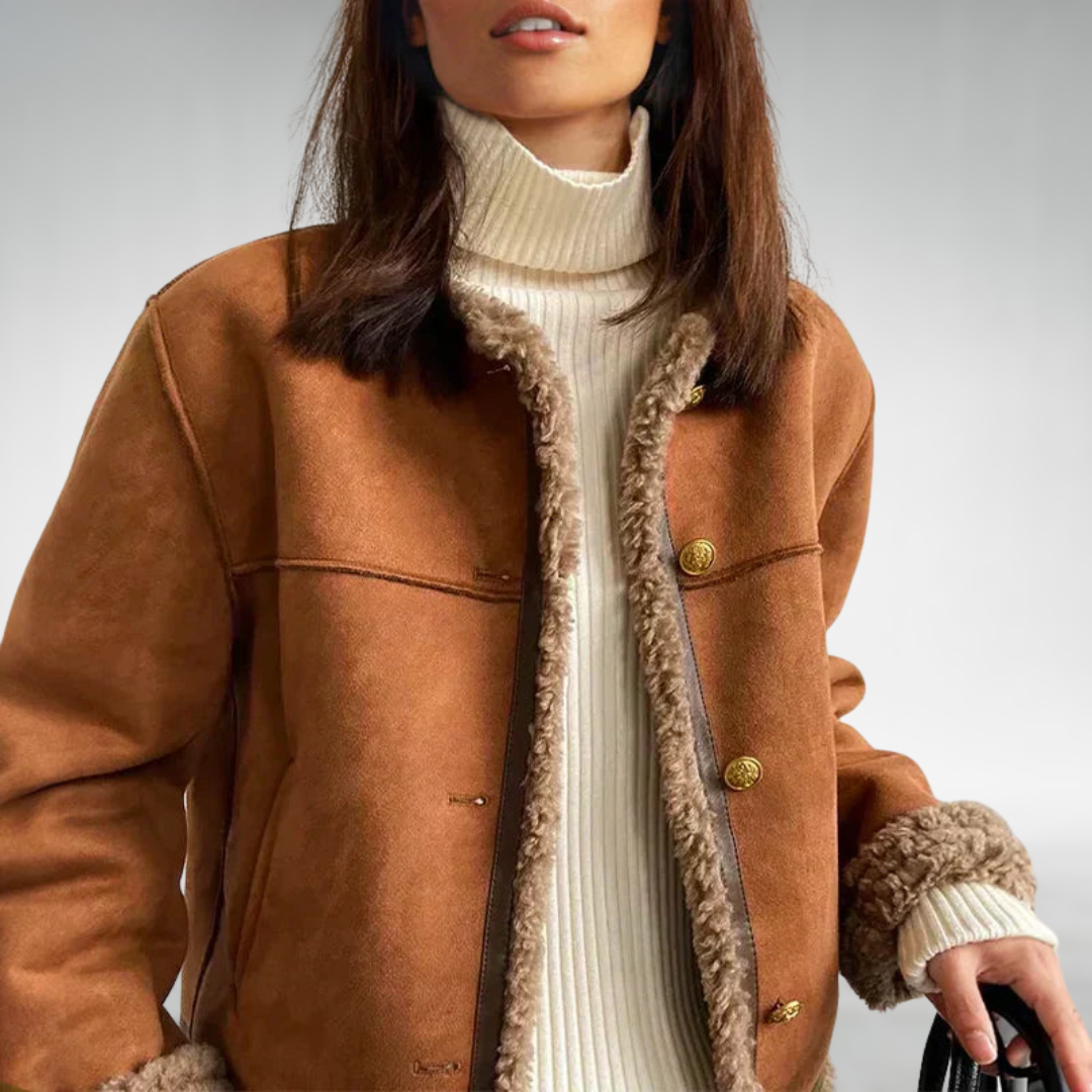Women’s Classic Shearling Trim Jacket