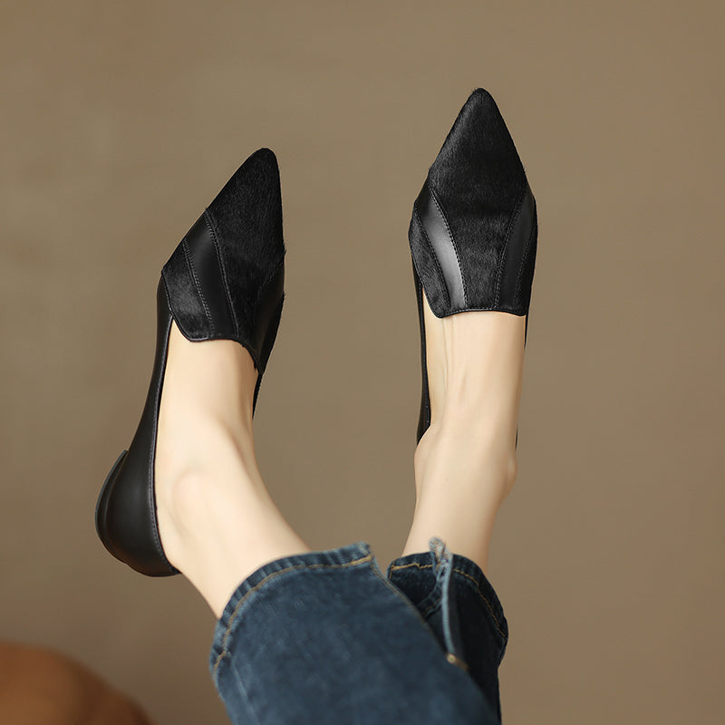 Klara Genuine Leather Flats