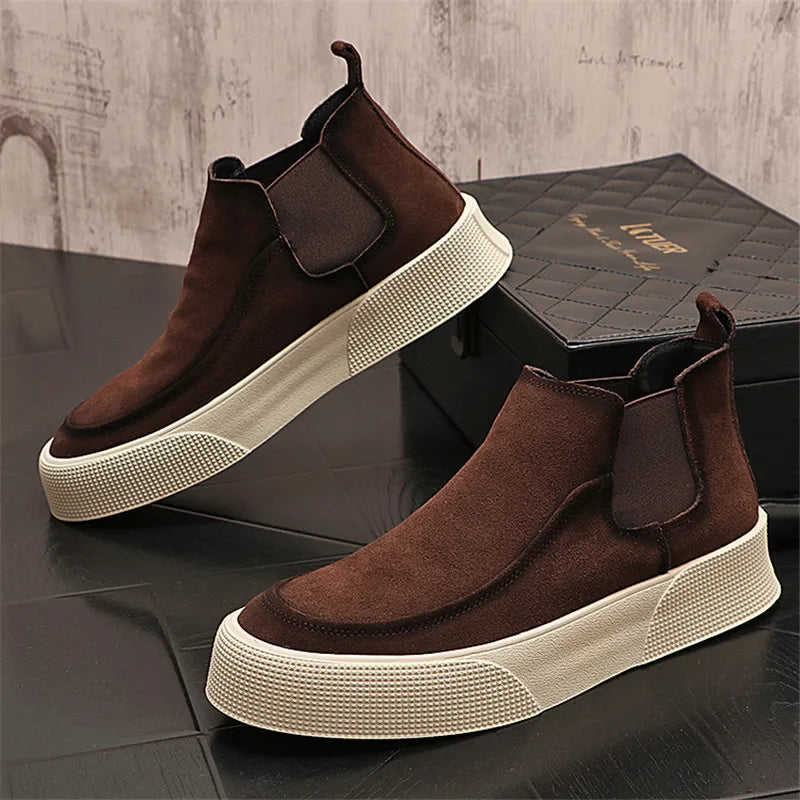 Matteo Men's Suede Chelsea Boot