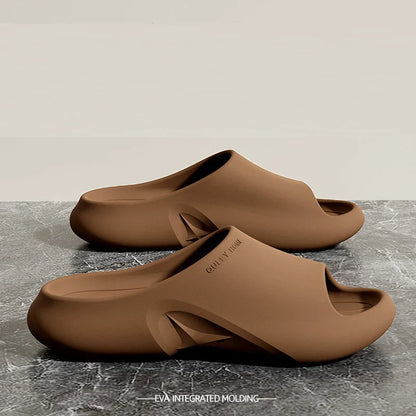 Men's EVA Recovery Slides Cushioned Sandals Black - 
Fashinoza