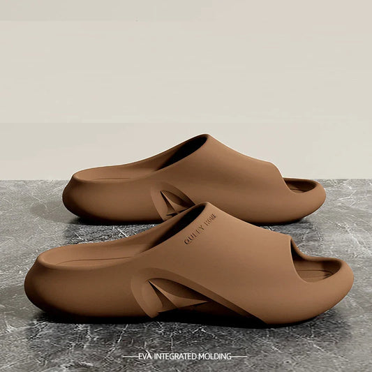Men's EVA Recovery Slides Cushioned Sandals Black - 
Fashinoza