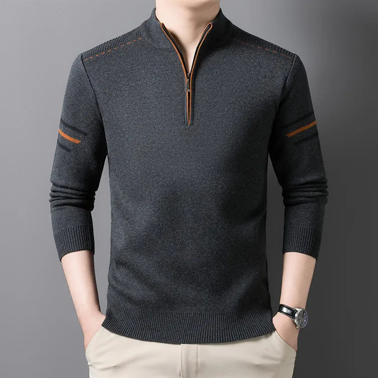 Houston Mens Quarter Zip Sweater