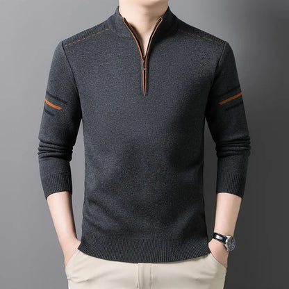 Houston Mens Quarter Zip Sweater
