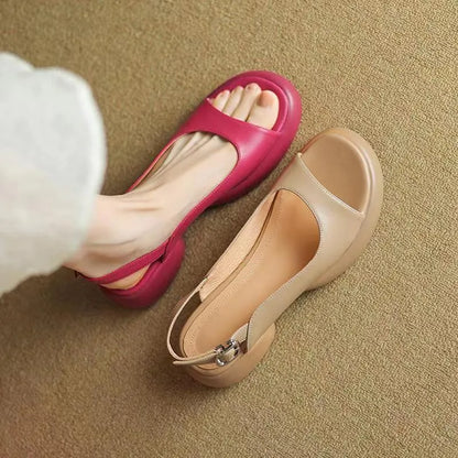 Women's Platform Flat Sandals Low Heel