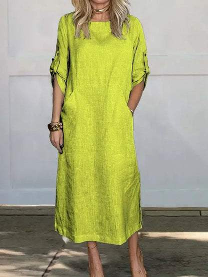 Women's A-Line Draped Evening Dress