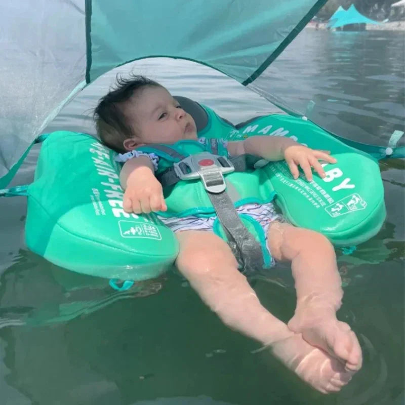 Baby Swim Ring With Sunshade - Fashinoza