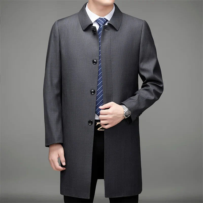 Damon | Classic Winter Trench Coat