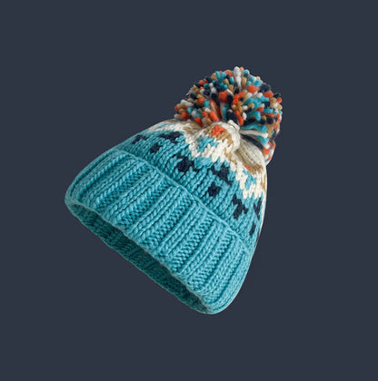 Women's Snowflake Pom Beanie