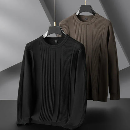 Textured Ribbed Knit Sweater