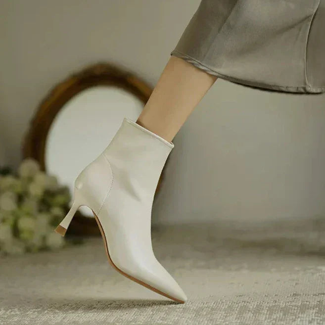 Women's Pointed Toe Ankle Boots Heel Style