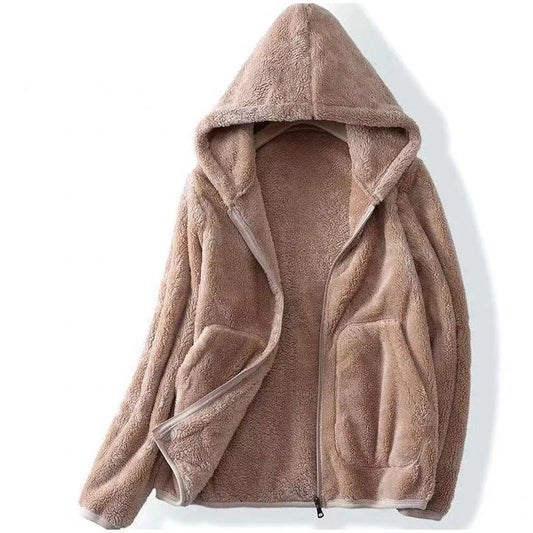 Women's Relaxed Fit Hoodie Zip-Up Soft Comfortable - 
Fashinoza