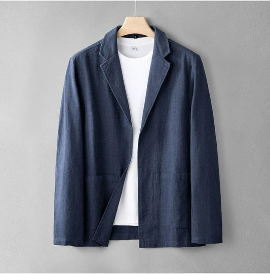 Mens Formal Linen Blazer Jacket - 
Fashinoza