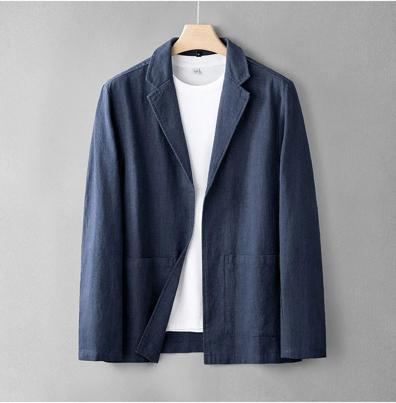 Aldric Men's Linen Formal Blazer - 
Fashinoza