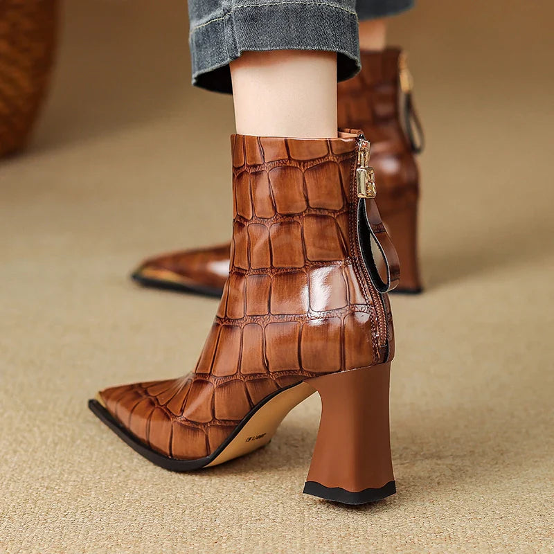 Nysa Genuine Leather Boots
