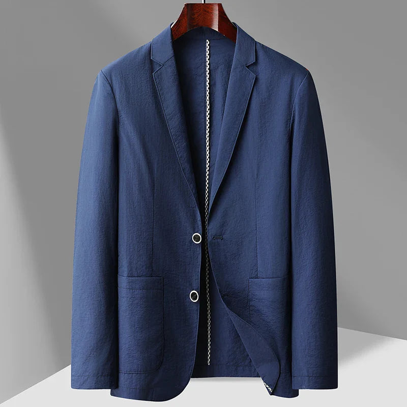 Mens Linen Blazer Marino Meadow Beige