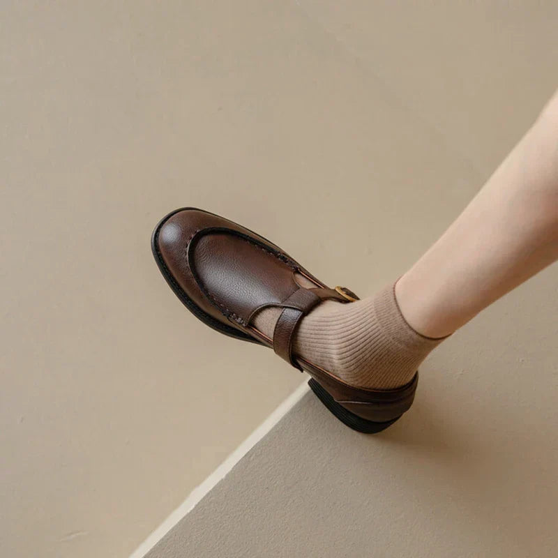 Women's Mary Jane Shoes Round Toe Low Heel
