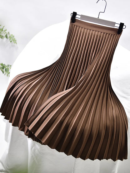 Bella | Women’s Spring Pleated Maxi Skirt
