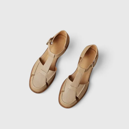 Women's Mary Jane Closed Toe Sandals Low Heel