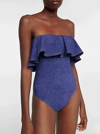 Women's One-Piece Swimsuit - 
Fashinoza