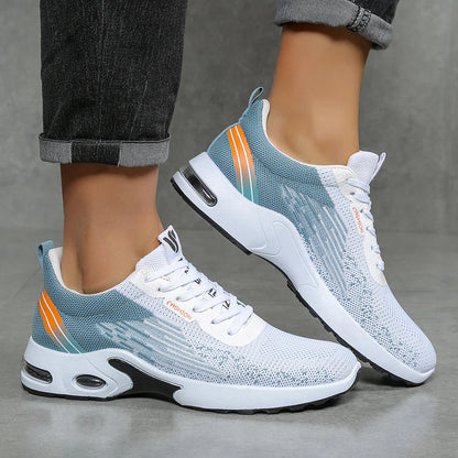 Men's Orthopedic Running Shoes Air Cushion Breathable Mesh Lace-Up Sports Sneakers