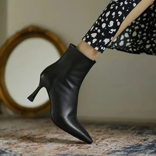 Women's Pointed Toe Stiletto Boots - Fashinoza