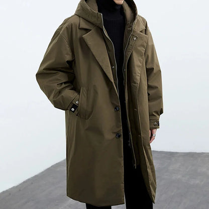 Grant | Men’s Hooded Utility Long Coat