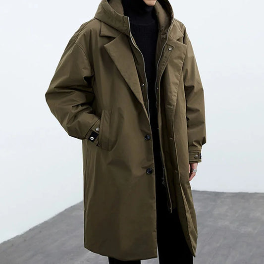 Grant | Men’s Hooded Utility Long Coat