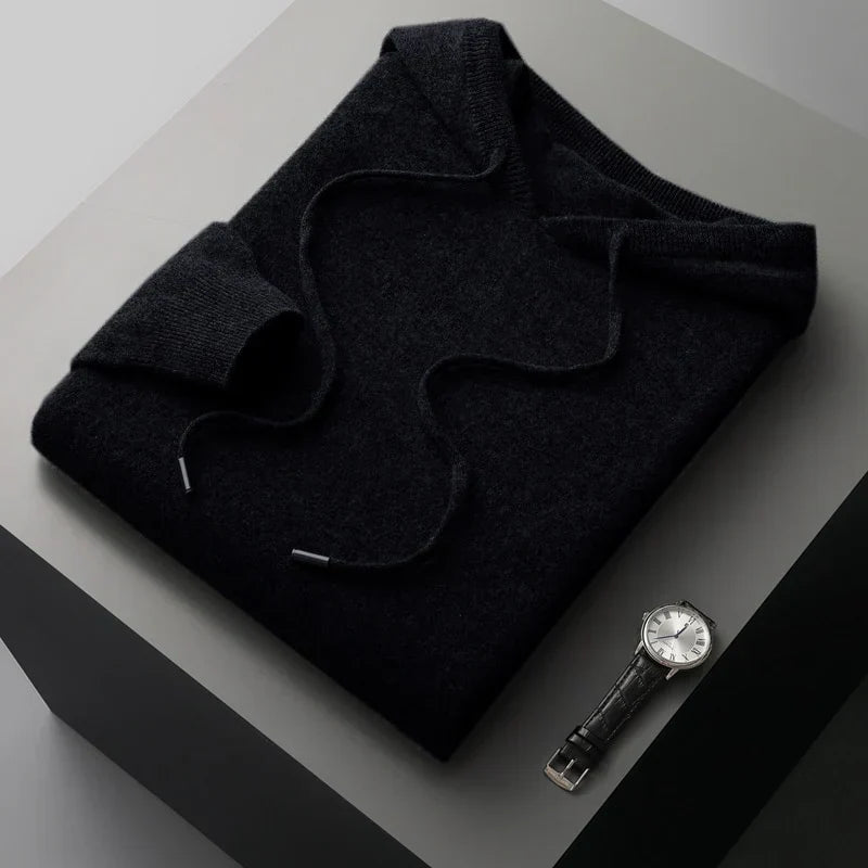 Men's Pullover Hoodie Drawstring Design