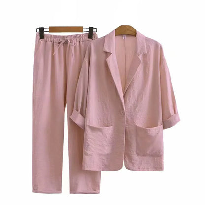 Linen Bedding Matching Set